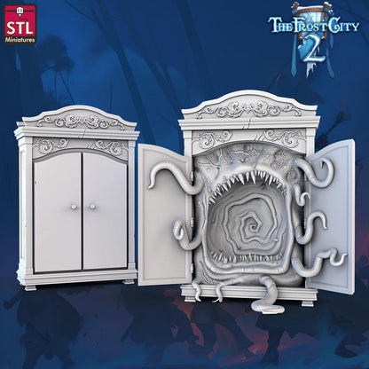 3D Printed STL Miniatures Mimics Set The Frost City 2 28 - 32mm War Gaming D&D