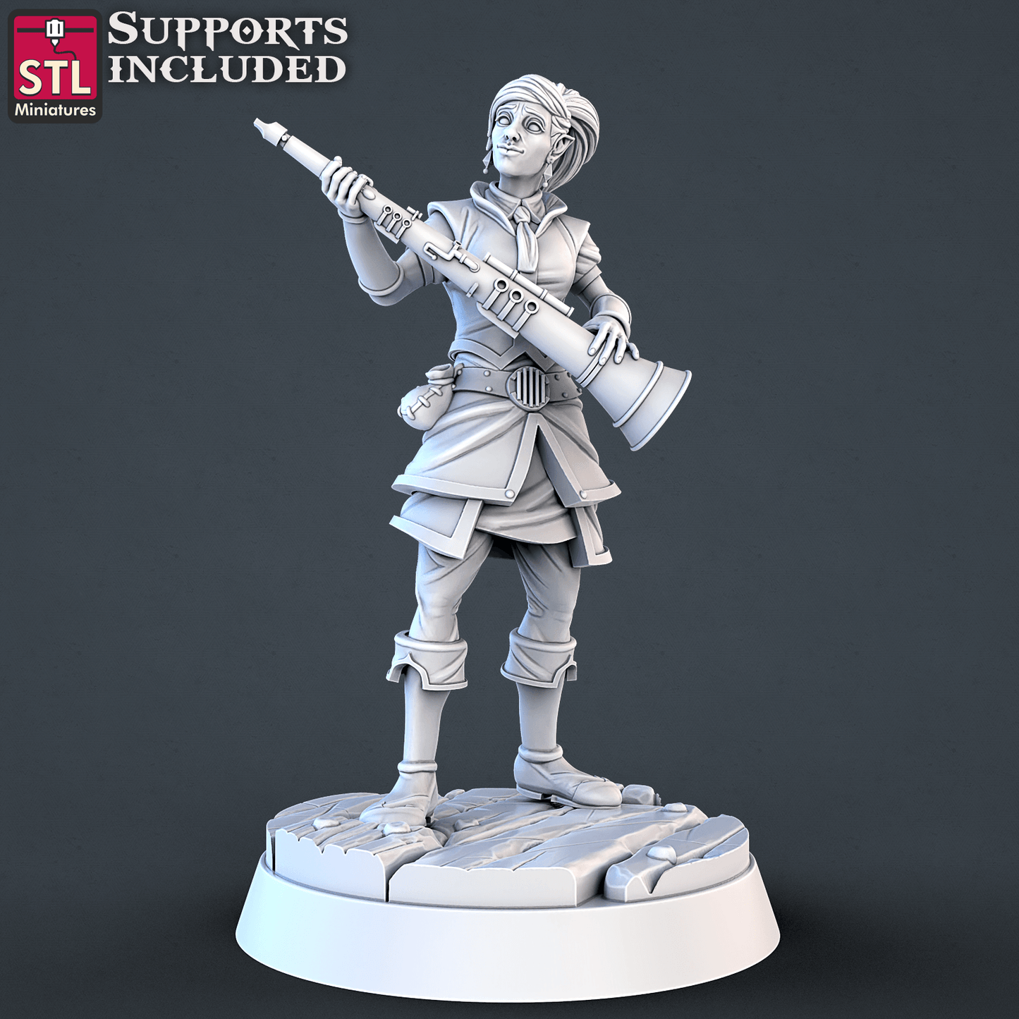 3D Printed STL Miniatures Music Store Set | 28 - 32mm War Gaming D&D