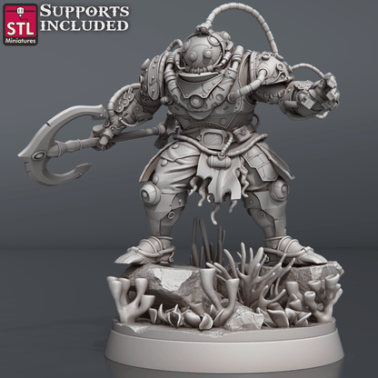 3D Printed STL Miniatures NeverDawn Dark Waters Set 28 - 32mm War Gaming D&D
