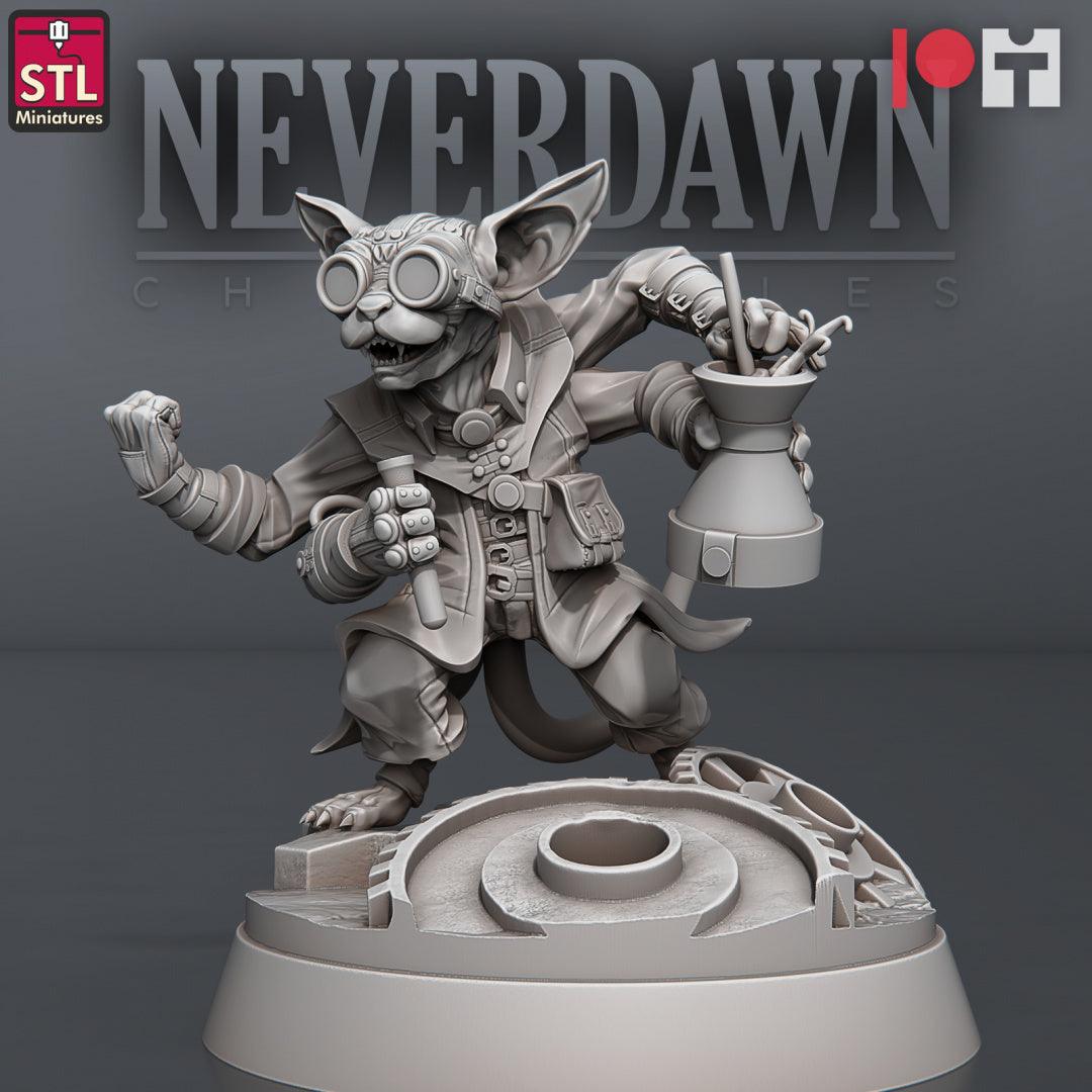 3D Printed STL Miniatures Neverdawn Stein Gang 28 - 32mm War Gaming D&D
