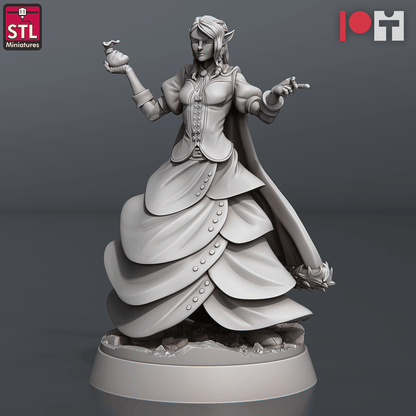 3D Printed STL Miniatures Nobles Set 28 - 32mm War Gaming D&D