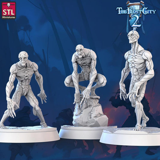 3D Printed STL Miniatures Nullmens The Frost City 2 28 - 32mm War Gaming D&D