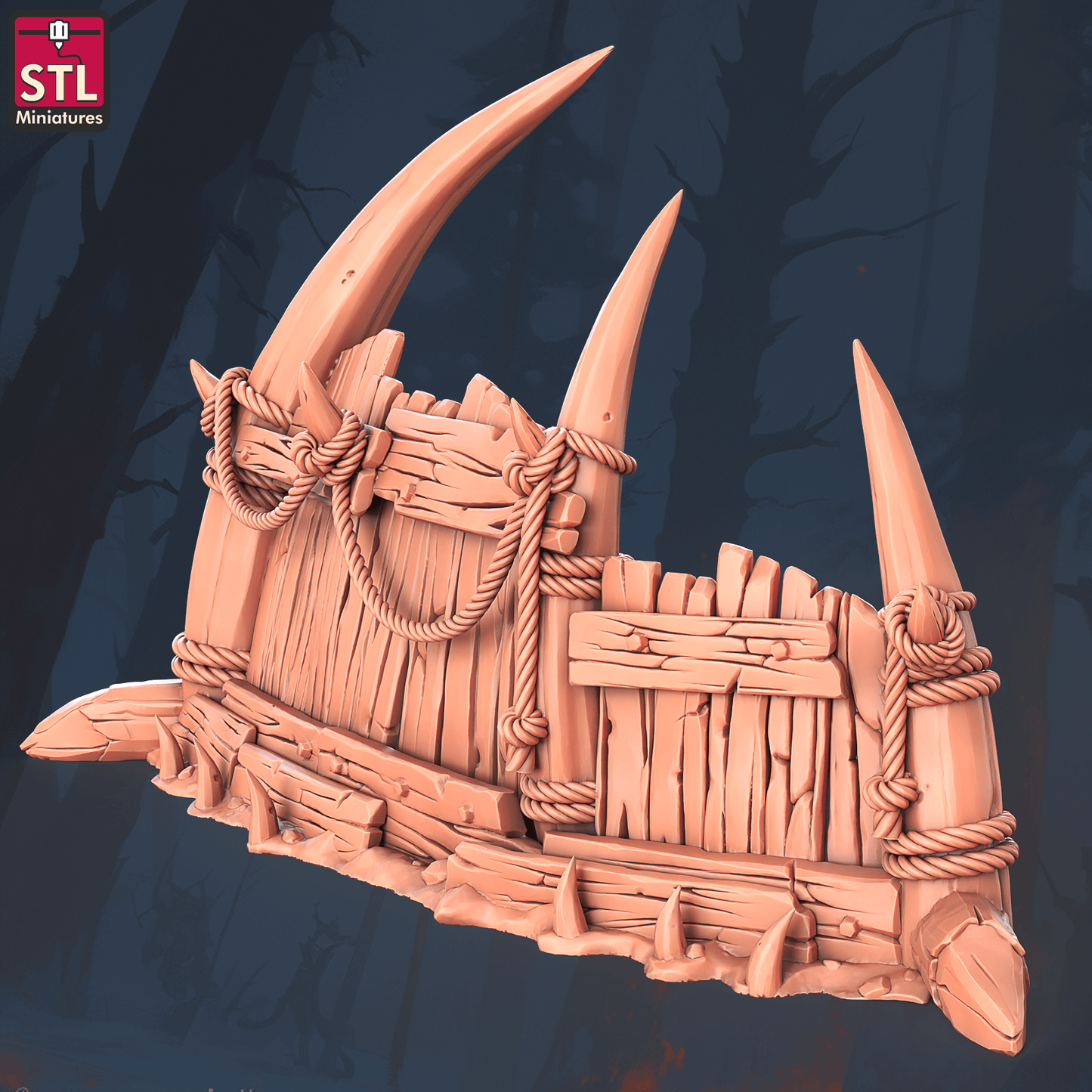 3D Printed STL Miniatures Orc Camp Set 28 - 32mm War Gaming D&D