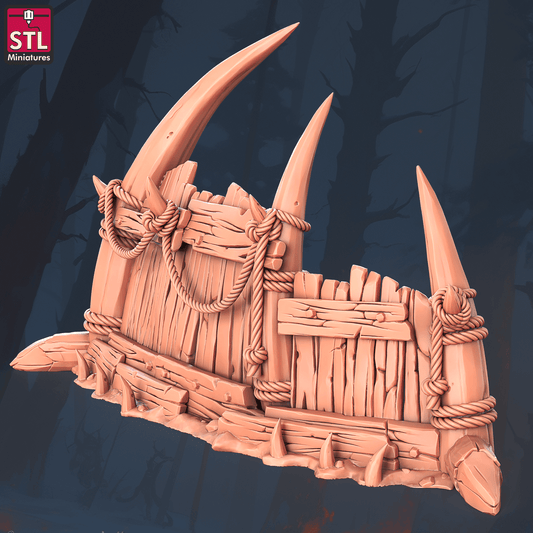 3D Printed STL Miniatures Orc Camp Set 28 - 32mm War Gaming D&D