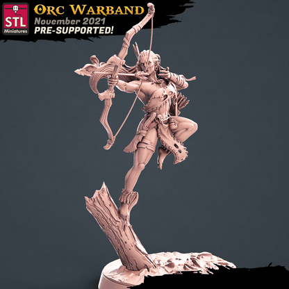 3D Printed STL Miniatures Orc Warband Set 28 - 32mm War Gaming D&D