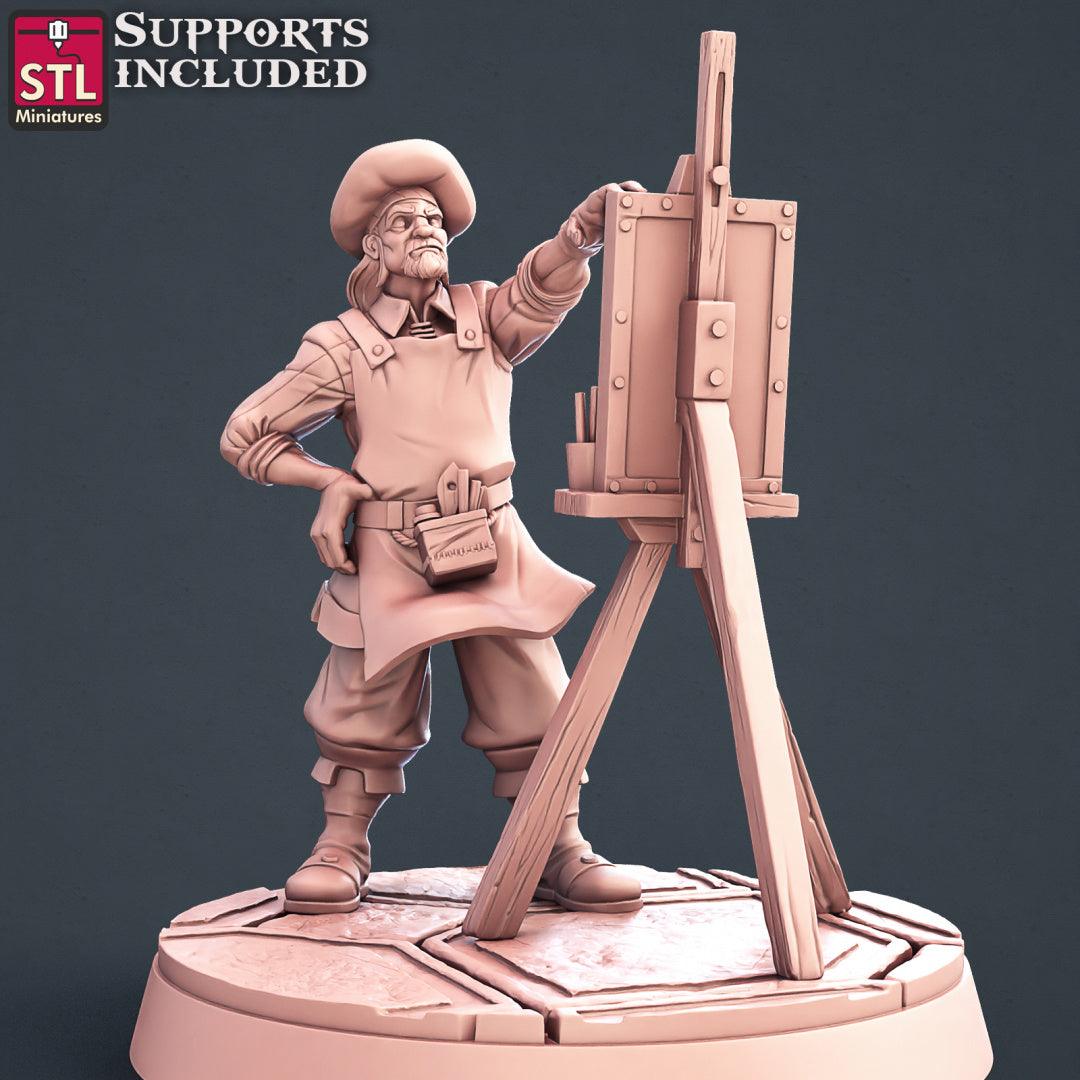 3D Printed STL Miniatures Painters Set 28 - 32mm War Gaming D&D