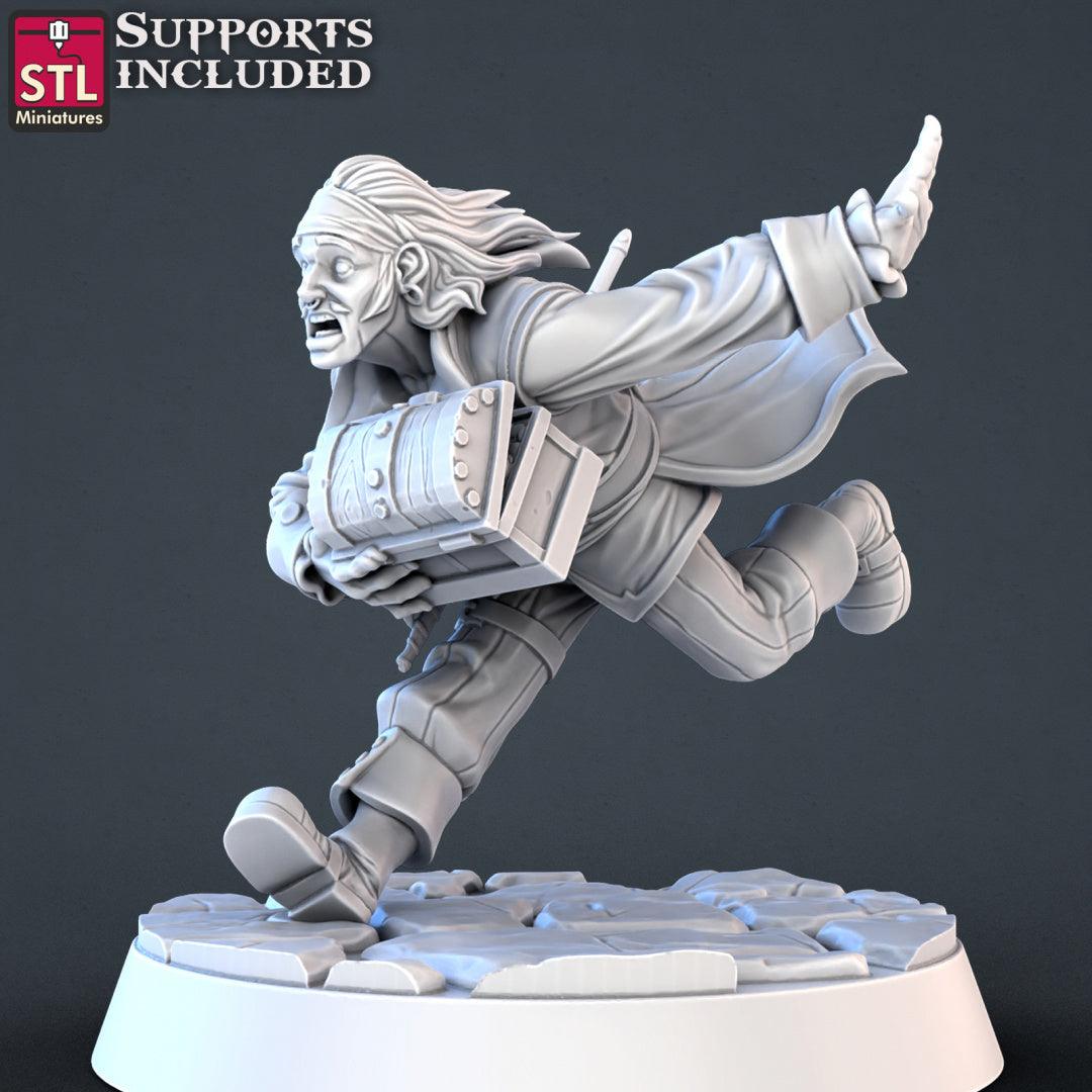 3D Printed STL Miniatures Pirate Set 28 - 32mm War Gaming D&D