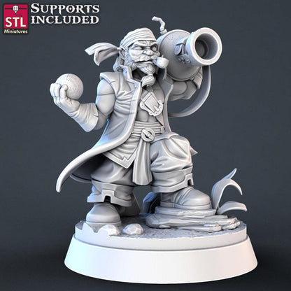 3D Printed STL Miniatures Pirate Set 28 - 32mm War Gaming D&D