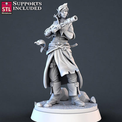 3D Printed STL Miniatures Pirate Set 28 - 32mm War Gaming D&D