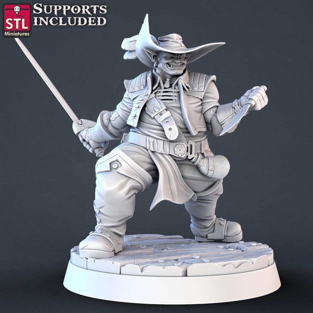3D Printed STL Miniatures Pirate Set 28 - 32mm War Gaming D&D