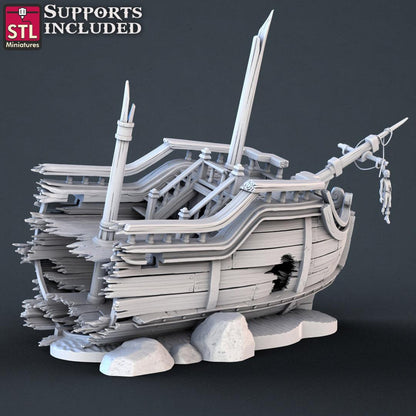 3D Printed STL Miniatures Pirate Set 28 - 32mm War Gaming D&D