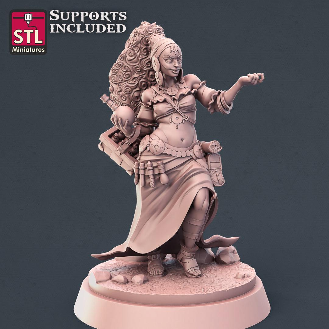 3D Printed STL Miniatures Potion Vendor Set 28mm - 32mm War Gaming D&D