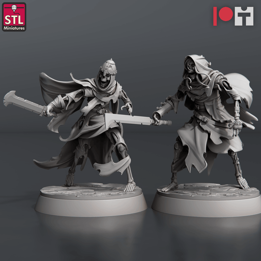 3D Printed STL Miniatures Reaver Knights 28 - 32mm War Gaming D&D