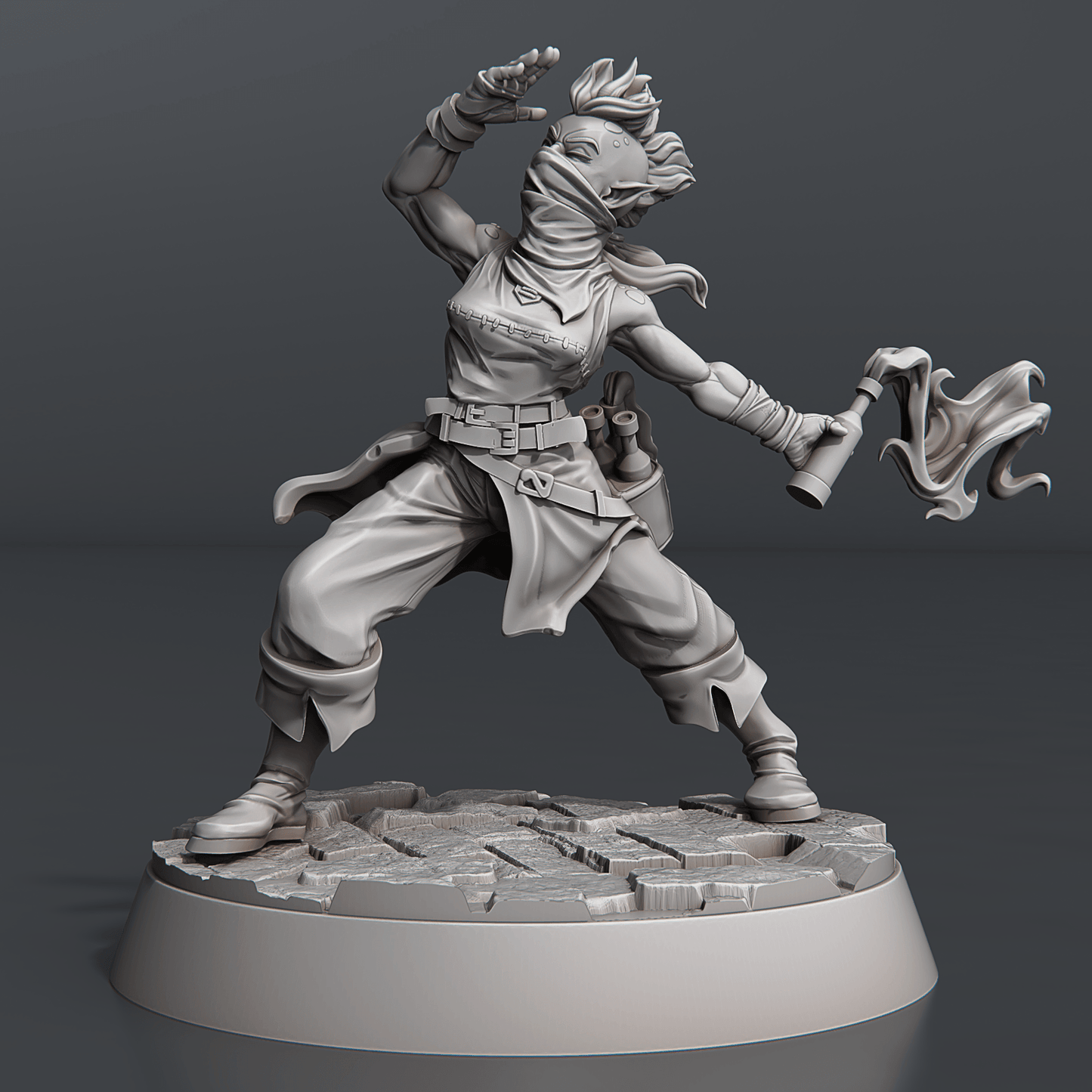 3D Printed STL Miniatures Riot Set 28 - 32mm War Gaming D&D