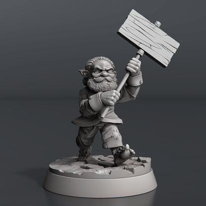 3D Printed STL Miniatures Riot Set 28 - 32mm War Gaming D&D