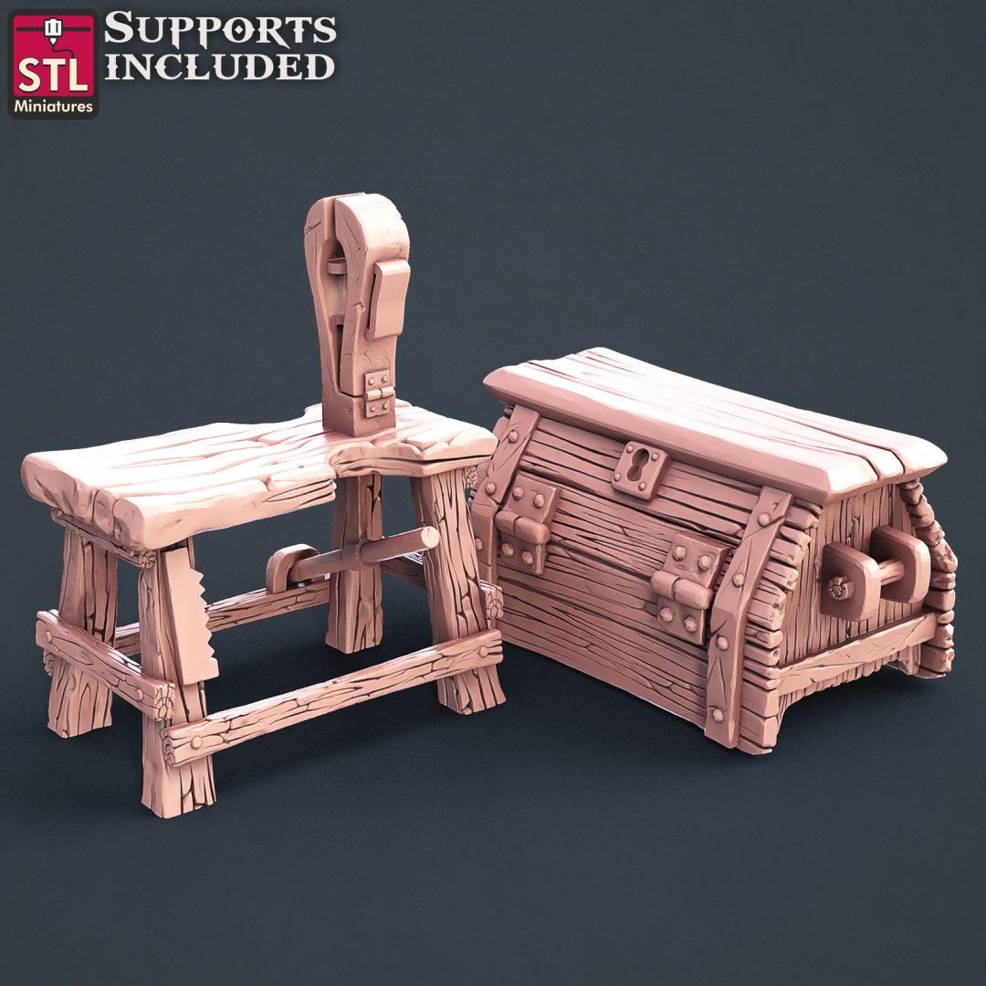 3D Printed STL Miniatures Shoemakers Set 28 - 32mm War Gaming D&D