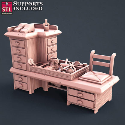 3D Printed STL Miniatures Shoemakers Set 28 - 32mm War Gaming D&D