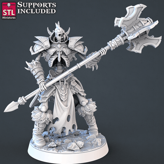 3D Printed STL Miniatures Skeletons Set 28mm - 32mm War Gaming D&D