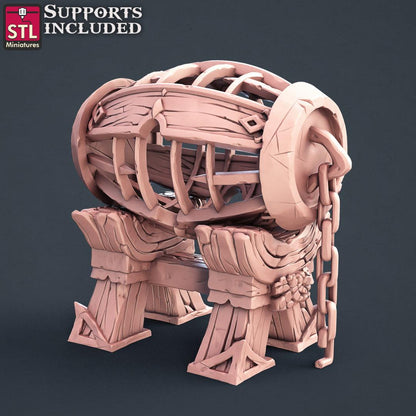 3D Printed STL Miniatures Slave Merchant Set 28 - 32mm War Gaming D&D