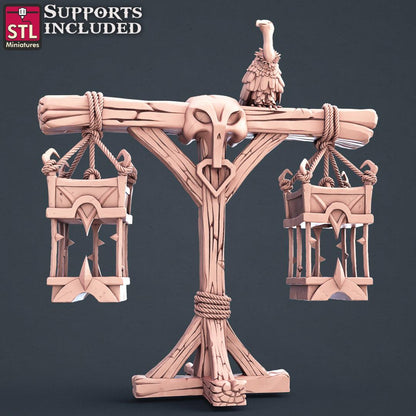 3D Printed STL Miniatures Slave Merchant Set 28 - 32mm War Gaming D&D