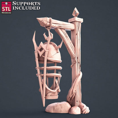 3D Printed STL Miniatures Slave Merchant Set 28 - 32mm War Gaming D&D