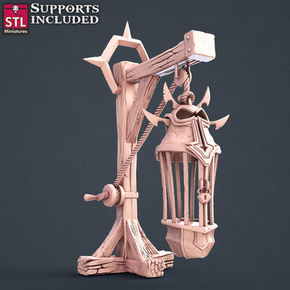 3D Printed STL Miniatures Slave Merchant Set 28 - 32mm War Gaming D&D