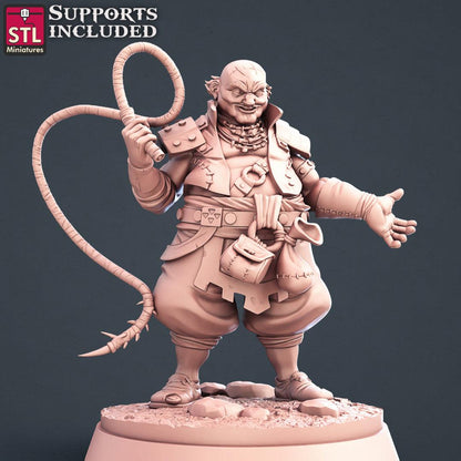 3D Printed STL Miniatures Slave Merchant Set 28 - 32mm War Gaming D&D
