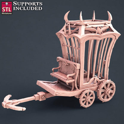3D Printed STL Miniatures Slave Merchant Set 28 - 32mm War Gaming D&D