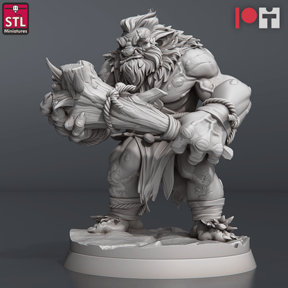 3D Printed STL Miniatures Snow Trolls Set 28 - 32mm War Gaming D&D