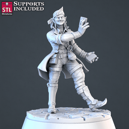3D Printed STL Miniatures Street Gambler Set | 28 - 32mm War Gaming D&D