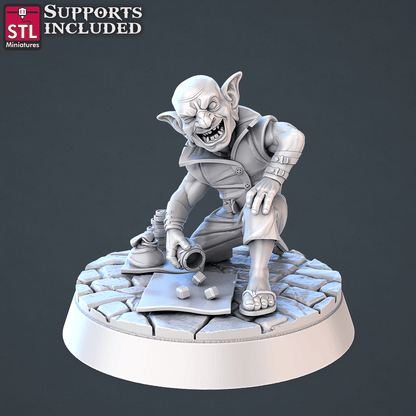 3D Printed STL Miniatures Street Gambler Set | 28 - 32mm War Gaming D&D