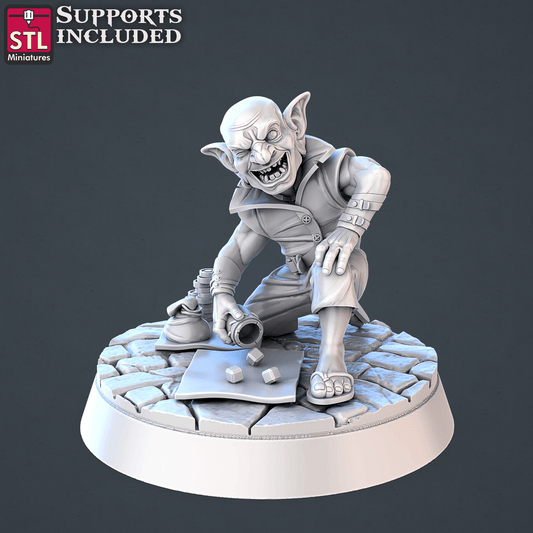 3D Printed STL Miniatures Street Gambler Set | 28 - 32mm War Gaming D&D