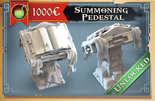 3D Printed STL Miniatures Summoning Pedestal 28 - 32mm War Gaming D&D