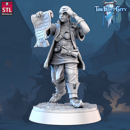 3D Printed STL Miniatures The Frost City Apprentices 28mm - 32mm War Gaming D&D