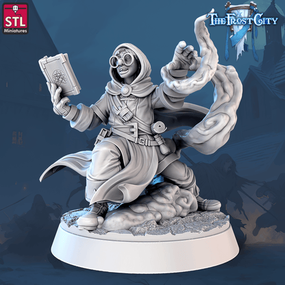 3D Printed STL Miniatures The Frost City Apprentices 28mm - 32mm War Gaming D&D