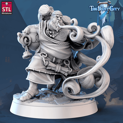 3D Printed STL Miniatures The Frost City Mages 28 - 32mm War Gaming D&D