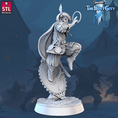 3D Printed STL Miniatures The Frost City Mages 28 - 32mm War Gaming D&D