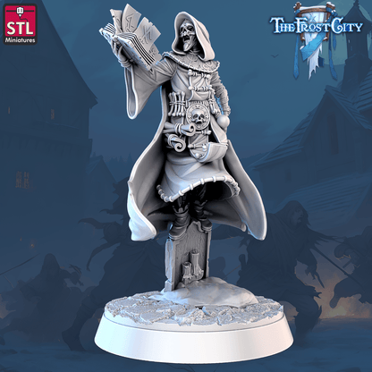 3D Printed STL Miniatures The Frost City Mages 28 - 32mm War Gaming D&D