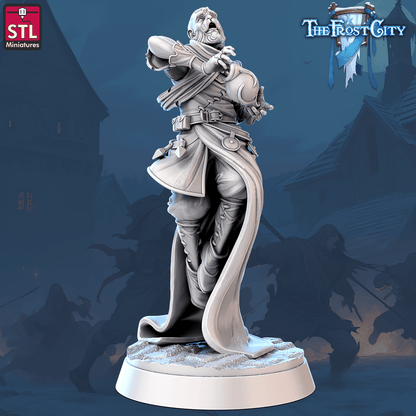 3D Printed STL Miniatures The Frost City Mages 28 - 32mm War Gaming D&D