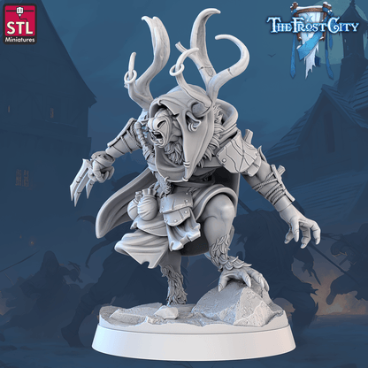 3D Printed STL Miniatures The Frost City Rangifers Set 28 - 32mm War Gaming D&D