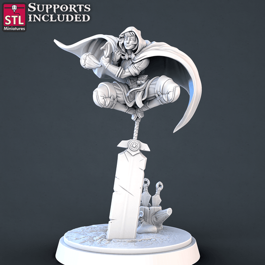 3D Printed STL Miniatures Thief DnD Tribute Set 28mm - 32mm War Gaming D&D