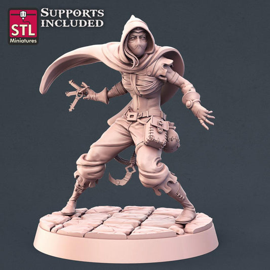 3D Printed STL Miniatures Thieves Set 28 - 32mm War Gaming D&D
