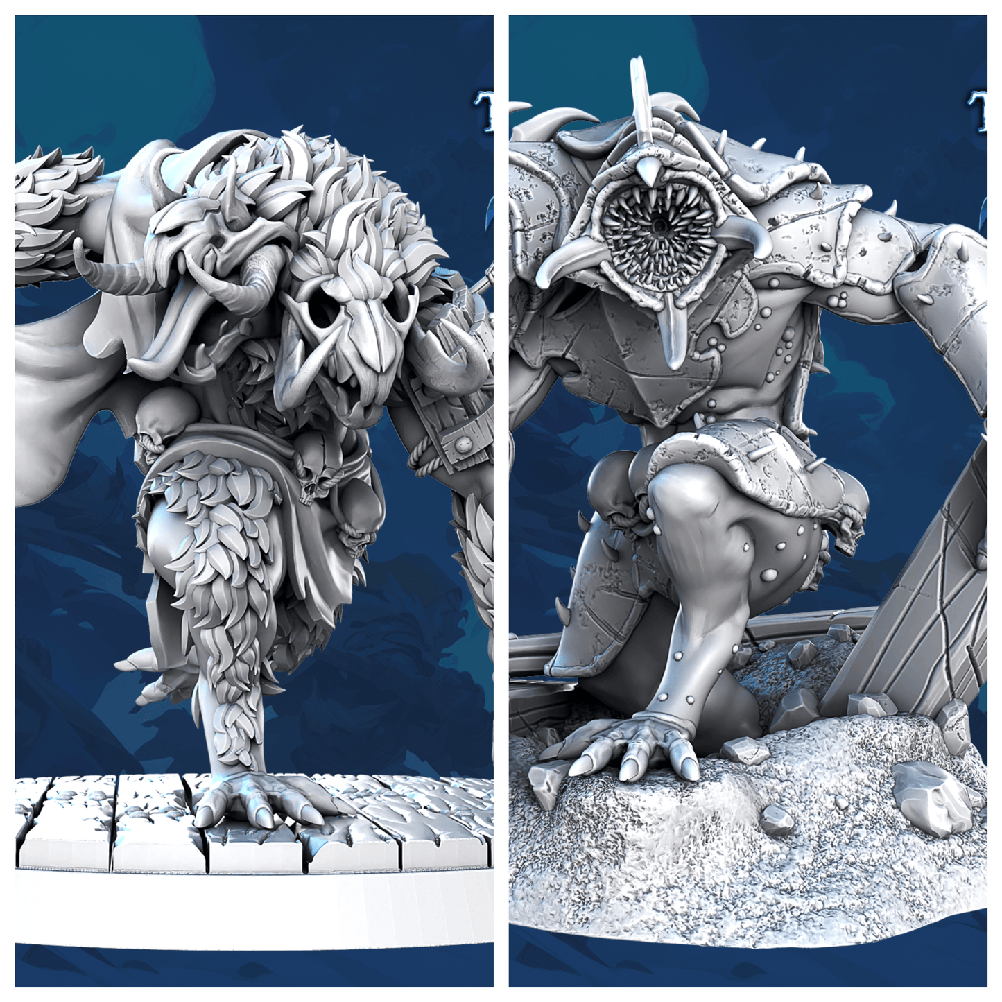3D Printed STL Miniatures Toravor Core Characters The Frost City 3 28 - 32mm War Gaming D&D