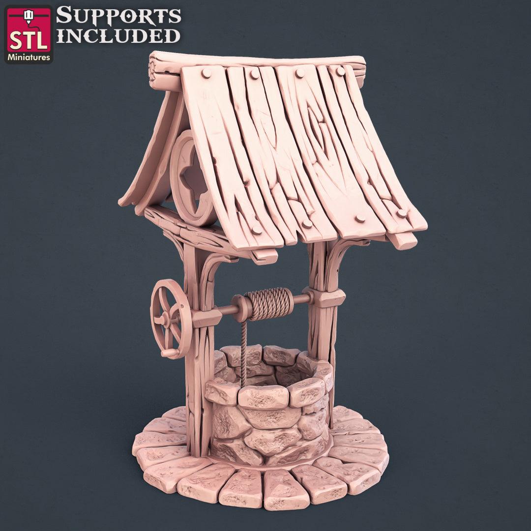 3D Printed STL Miniatures Townsfolks Vol 1 Set Fantasy NPC 2 | 28 - 32mm War Gaming D&D