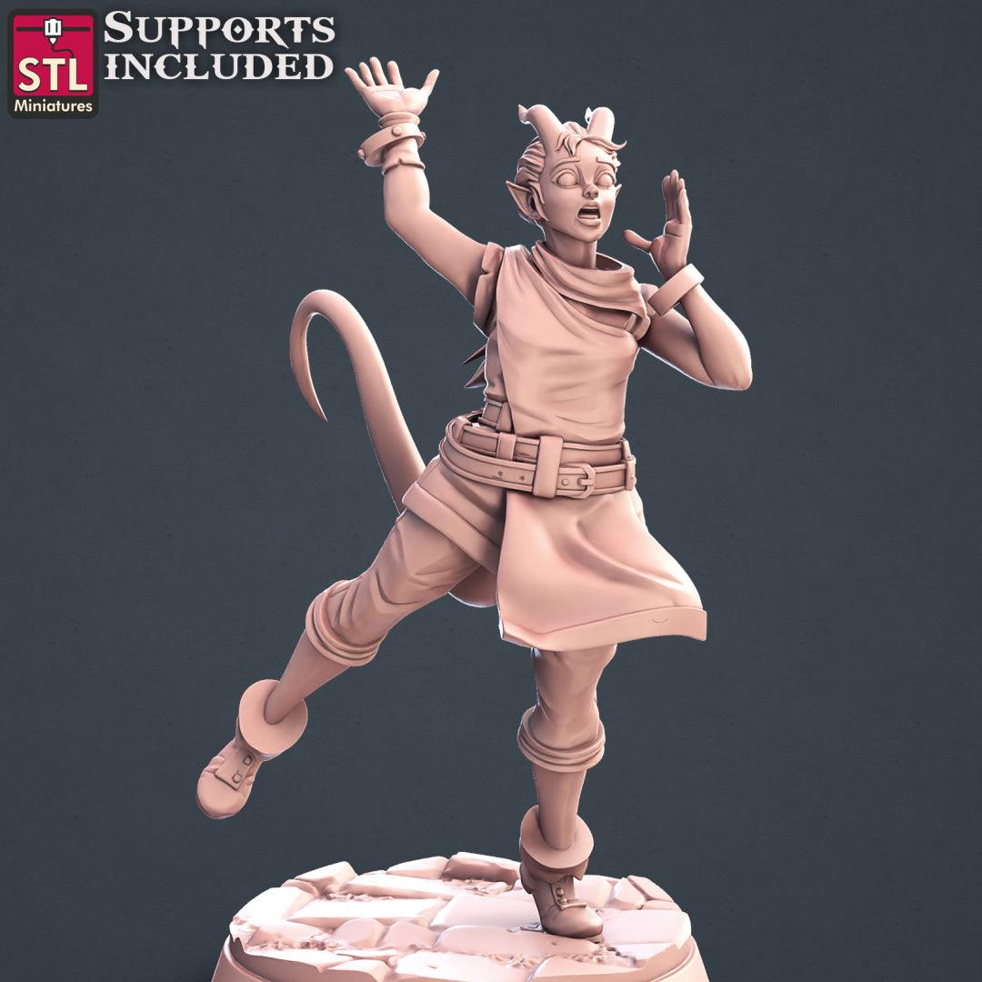 3D Printed STL Miniatures Townsfolks Vol 1 Set Fantasy NPC 2 | 28 - 32mm War Gaming D&D