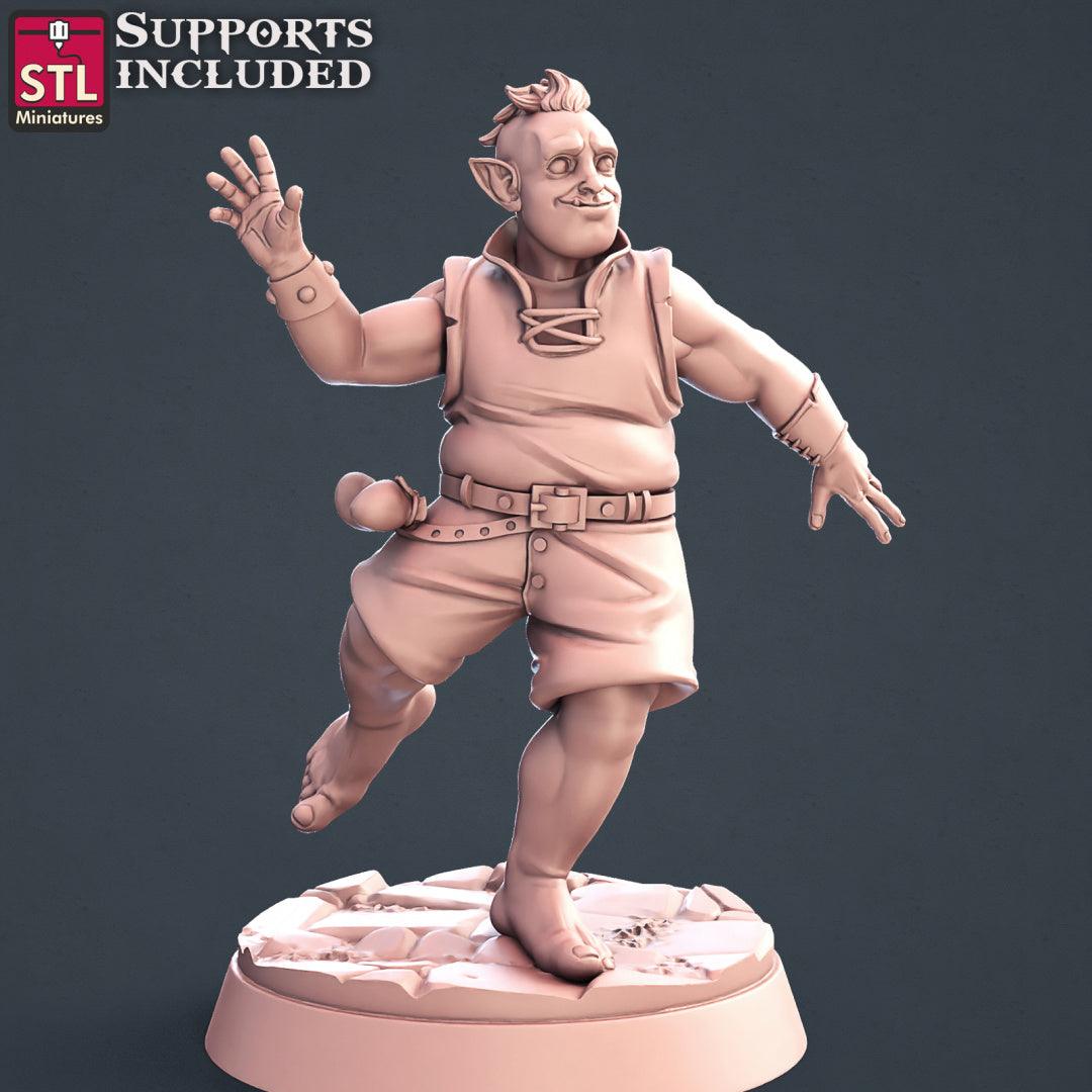 3D Printed STL Miniatures Townsfolks Vol 1 Set Fantasy NPC 2 | 28 - 32mm War Gaming D&D