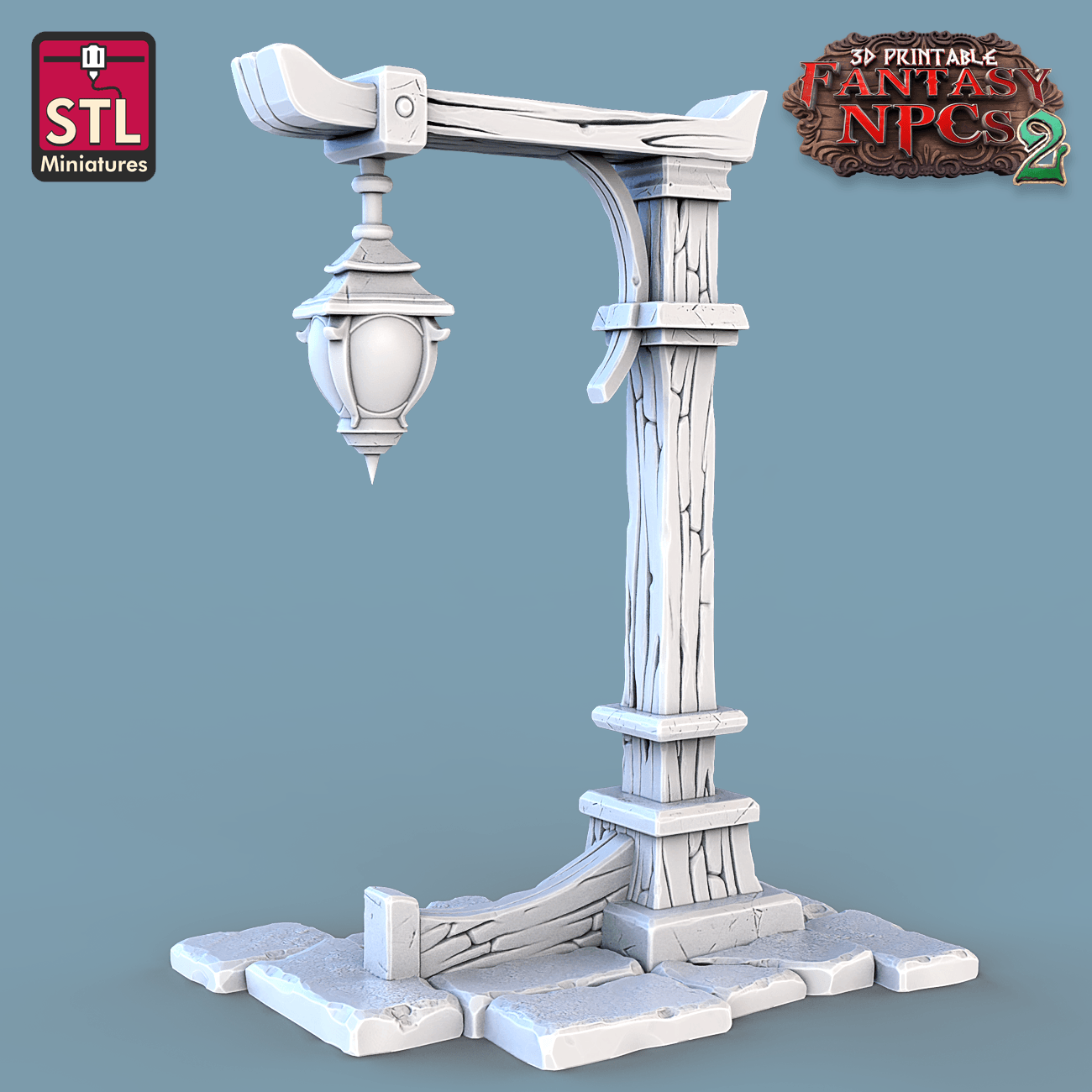 3D Printed STL Miniatures Townsfolks Vol 2 Set Fantasy NPC 2 | 28 - 32mm War Gaming D&D
