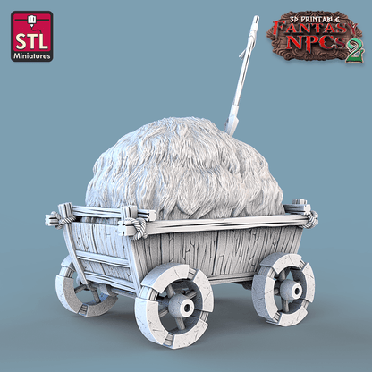 3D Printed STL Miniatures Townsfolks Vol 2 Set Fantasy NPC 2 | 28 - 32mm War Gaming D&D