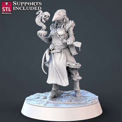 3D Printed STL Miniatures Toxic Vendor Set 28mm - 32mm War Gaming D&D