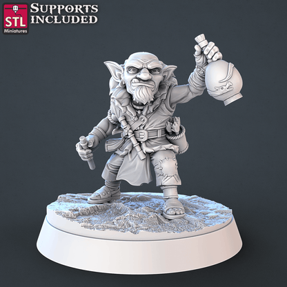 3D Printed STL Miniatures Toxic Vendor Set 28mm - 32mm War Gaming D&D
